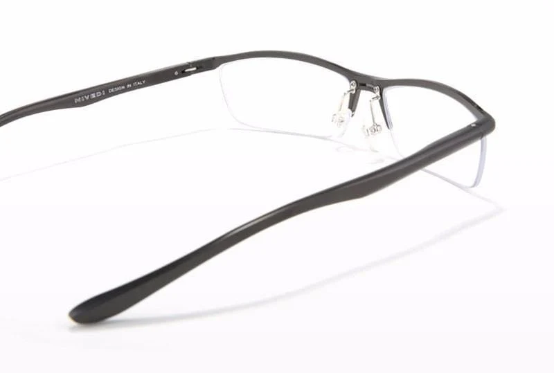 Brillen Optische Brillengestell für Herren Brillen Verschreibungspflichtige halbrandlose Brillen Halbrand