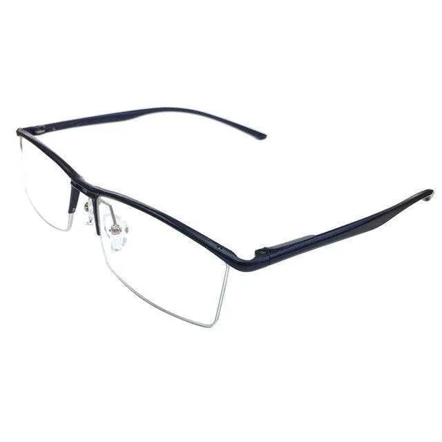 Brillen Optische Brillengestell für Herren Brillen Verschreibungspflichtige halbrandlose Brillen Halbrand