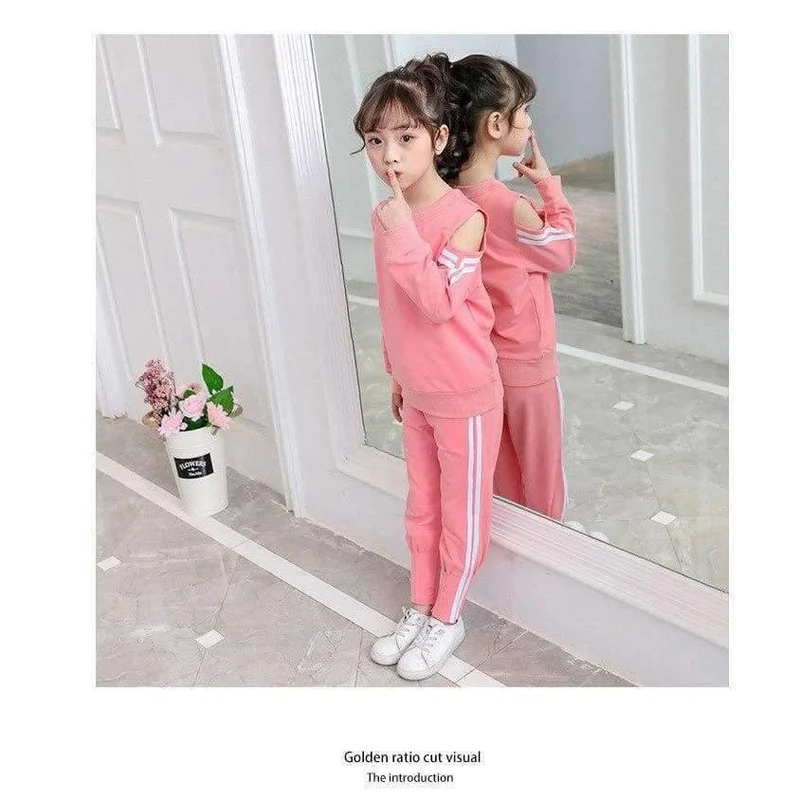 5 6 7 8 9 10 11 12 13 Jahre Frühlingskleidung Set Für Mädchen Jugendliche 2018 Hemd + Hose 2pcs Kinderbekleidungsset Meisjes Kleding