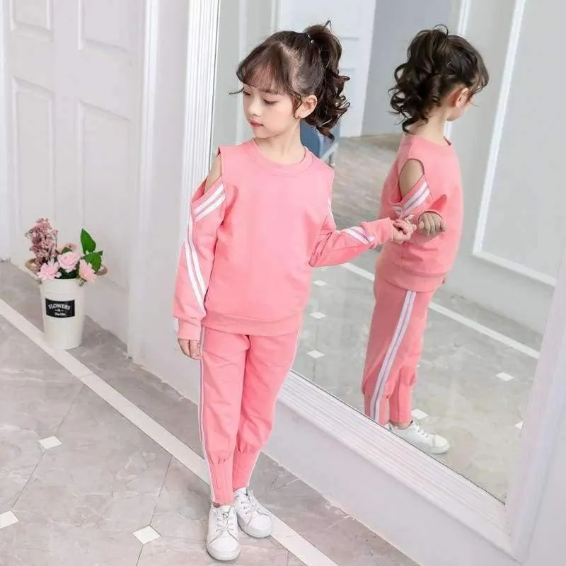 5 6 7 8 9 10 11 12 13 Jahre Frühlingskleidung Set Für Mädchen Jugendliche 2018 Hemd + Hose 2pcs Kinderbekleidungsset Meisjes Kleding