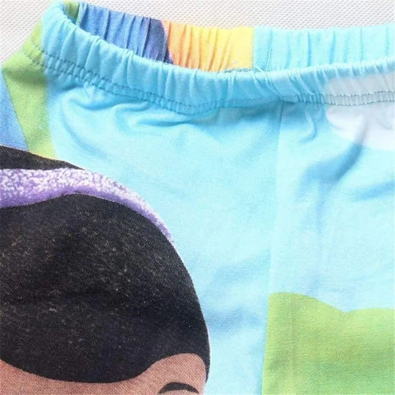 Baumwolle T-Shirts Leggings für Mädchen Blumen Hosen für Mädchen Kinder Cartoon Tinycottons Leginsy Kinder Sportanzug