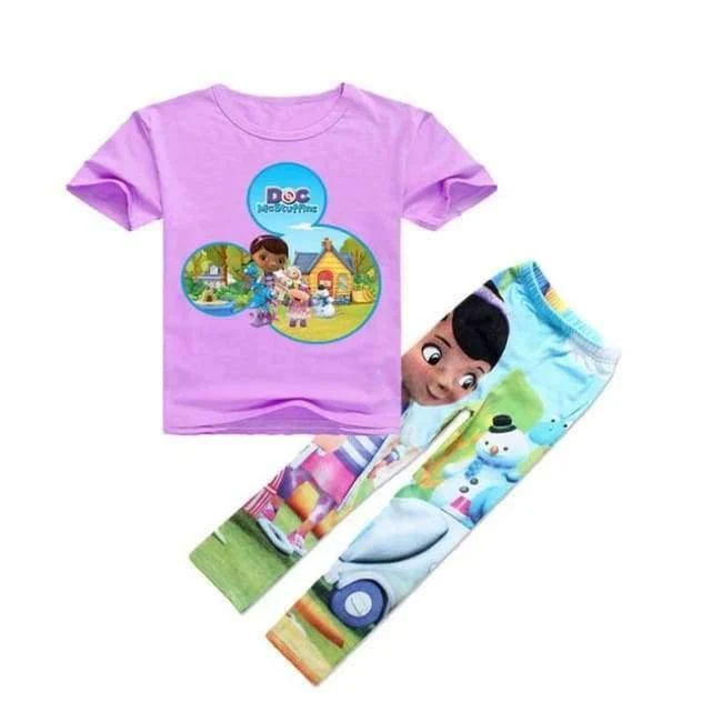 Baumwolle T-Shirts Leggings für Mädchen Blumen Hosen für Mädchen Kinder Cartoon Tinycottons Leginsy Kinder Sportanzug
