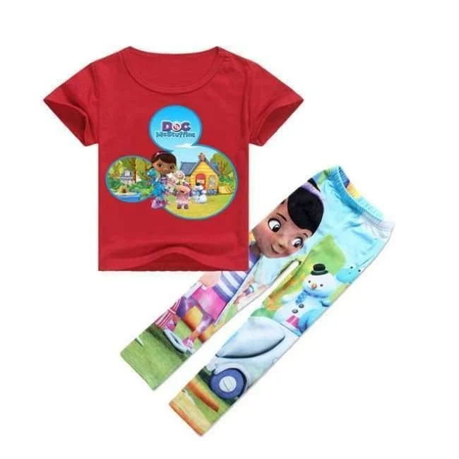 Baumwolle T-Shirts Leggings für Mädchen Blumen Hosen für Mädchen Kinder Cartoon Tinycottons Leginsy Kinder Sportanzug