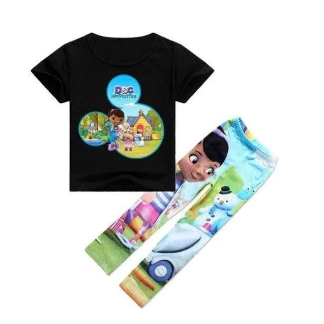 Baumwolle T-Shirts Leggings für Mädchen Blumen Hosen für Mädchen Kinder Cartoon Tinycottons Leginsy Kinder Sportanzug