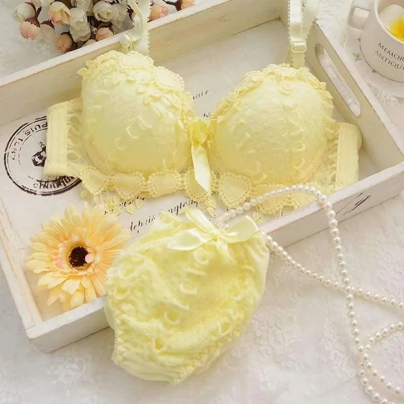 Pubertät Mädchen Teenager Mädchen Unterwäsche BH Set Mädchen BH + Slip Kinder Unterwäsche Kinderkleidung