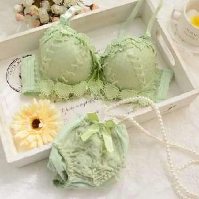 Pubertät Mädchen Teenager Mädchen Unterwäsche BH Set Mädchen BH + Slip Kinder Unterwäsche Kinderkleidung