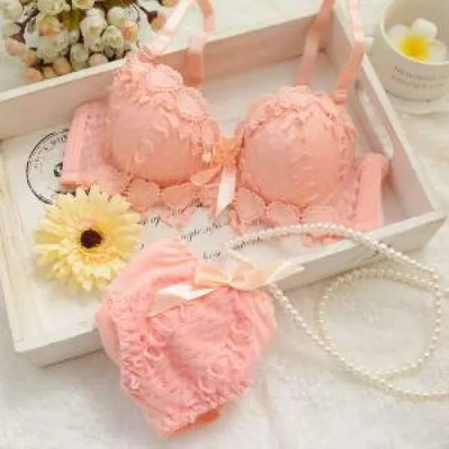 Pubertät Mädchen Teenager Mädchen Unterwäsche BH Set Mädchen BH + Slip Kinder Unterwäsche Kinderkleidung