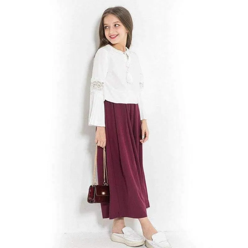 Kleidungsset für Teenager-Mädchen, Langarmshirt, Oberteil, weite Hose, zweiteilige Kleidungssets, 2018 Frühling/Herbst, neue Anzüge für große Mädchen
