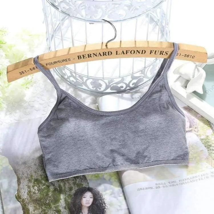 Xnumxpcs / lot kind baumwolle bh für junge mädchen kinder teenager underwear drahtlose kleine ausbildung pubertät bhs unterwäsche kleidung