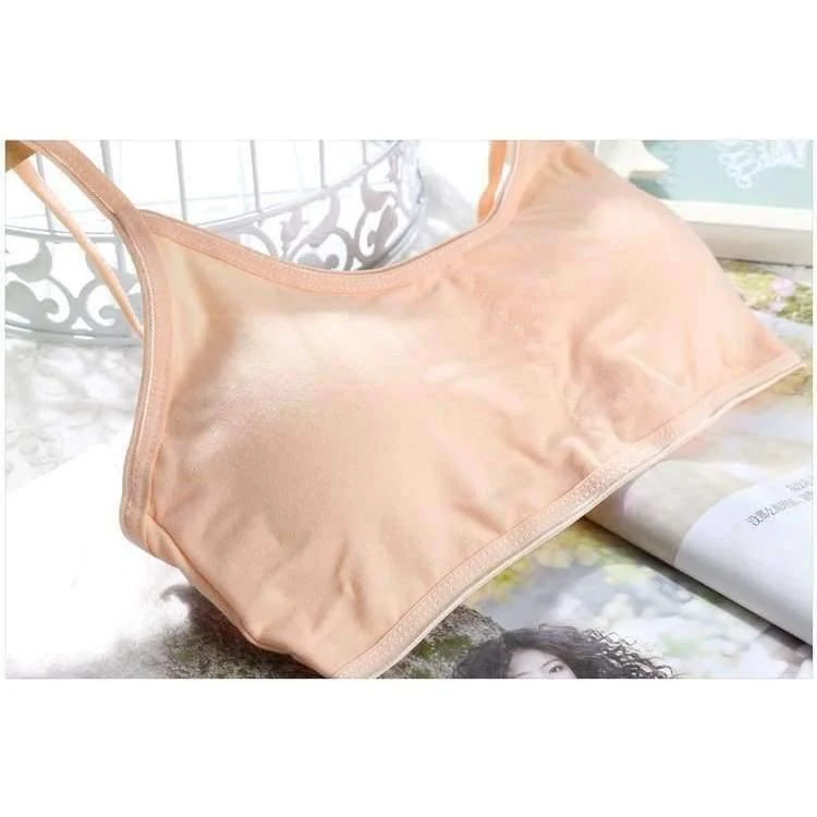 Xnumxpcs / lot kind baumwolle bh für junge mädchen kinder teenager underwear drahtlose kleine ausbildung pubertät bhs unterwäsche kleidung