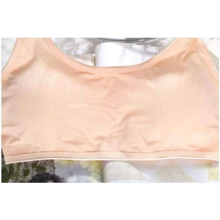 Xnumxpcs / lot kind baumwolle bh für junge mädchen kinder teenager underwear drahtlose kleine ausbildung pubertät bhs unterwäsche kleidung