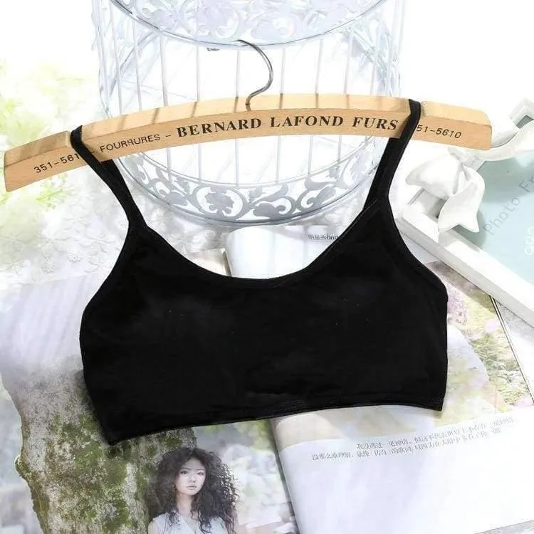 Xnumxpcs / lot kind baumwolle bh für junge mädchen kinder teenager underwear drahtlose kleine ausbildung pubertät bhs unterwäsche kleidung