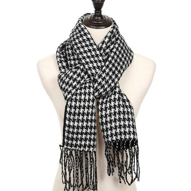 Kaschmir Schal Luxus Marke Klassische Pashmina Schal Frauen Quasten Schals Wraps Herbst Winter