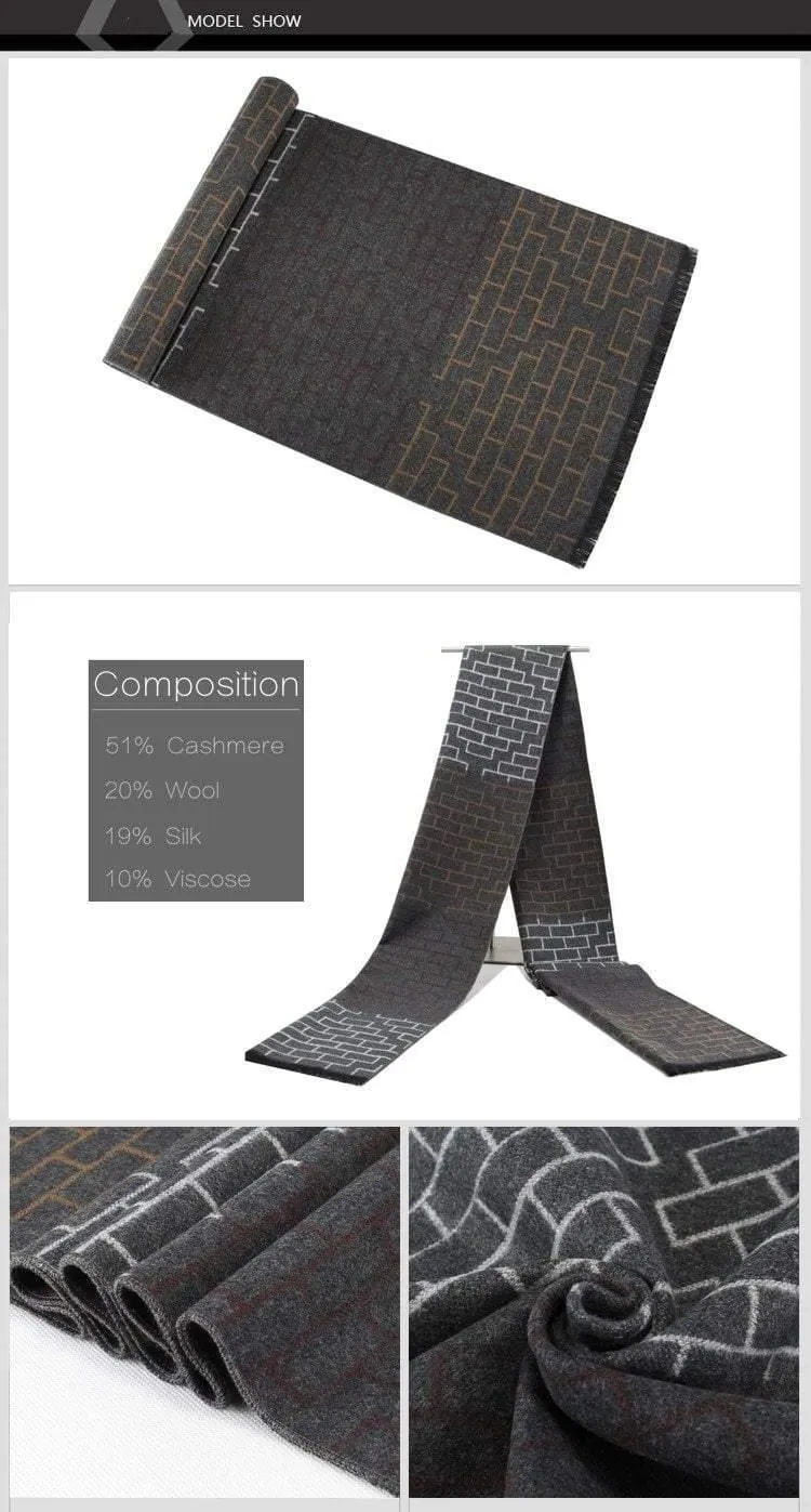 Männer Schal Baumwolle Quaste Doppel Feine Streifen Plaid Schals Männer Winter Neue Mode Gestreiften Schal für Männer Wraps