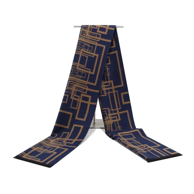 Men Classic Cashmere Geometric Schal Winter Warm Soft Tassel fashion Schal Wrap Schal