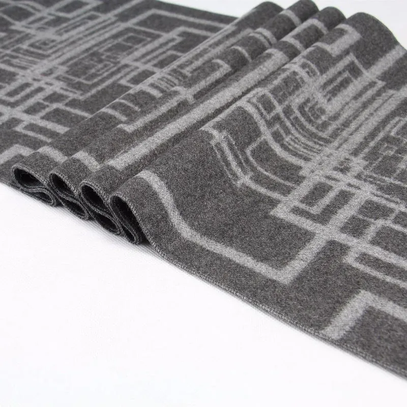 Men Classic Cashmere Geometric Schal Winter Warm Soft Tassel fashion Schal Wrap Schal