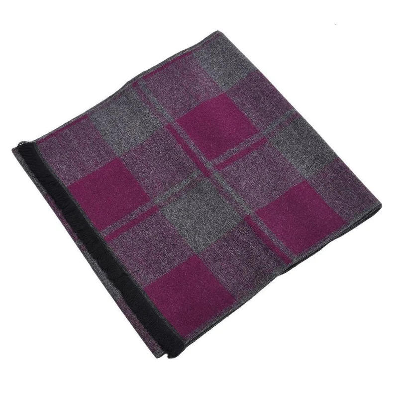 Männer Neue Herbst Plaids Kontrast Farben Langer Schal Männliche Streifen Geometric Wrap Winter Chevron