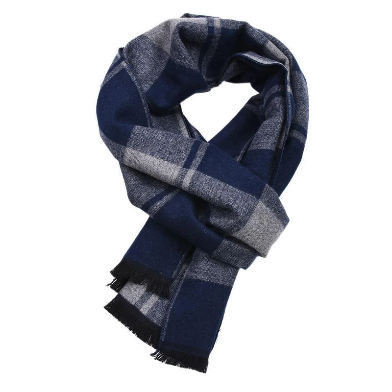 Männer Neue Herbst Plaids Kontrast Farben Langer Schal Männliche Streifen Geometric Wrap Winter Chevron