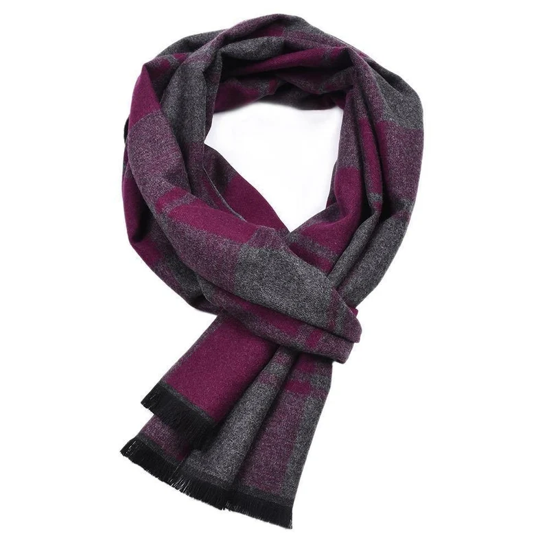 Männer Neue Herbst Plaids Kontrast Farben Langer Schal Männliche Streifen Geometric Wrap Winter Chevron