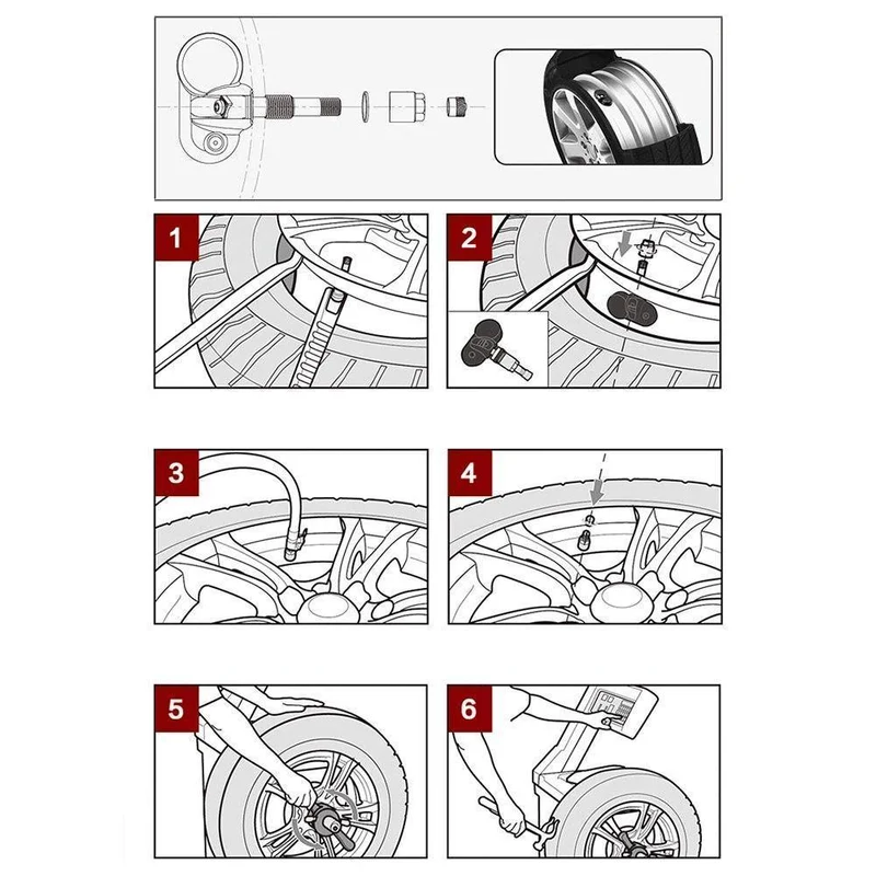 1 Stücke Eingebaute Interne TPMS Reifendrucksensor Reifendruckkontrollsystem Auto Sensor Für TP620