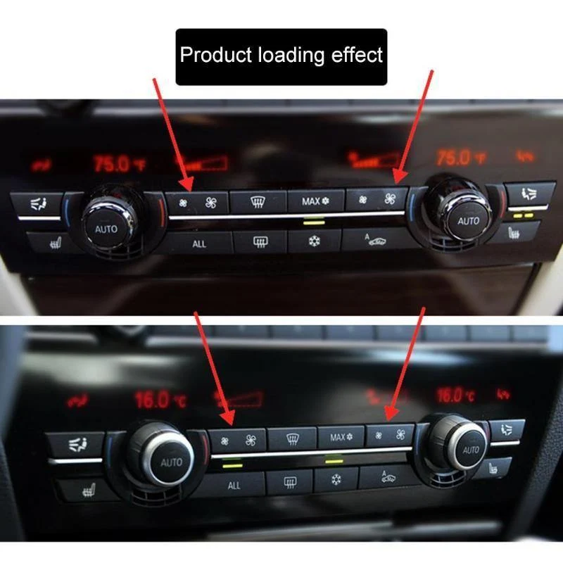 1 Paar Autoheizung Klimatisierungsschalter Lüfter Knopfdeckel Abdeckungen Auto Schutzkappe für BMW F10 Auto Ersatzteile