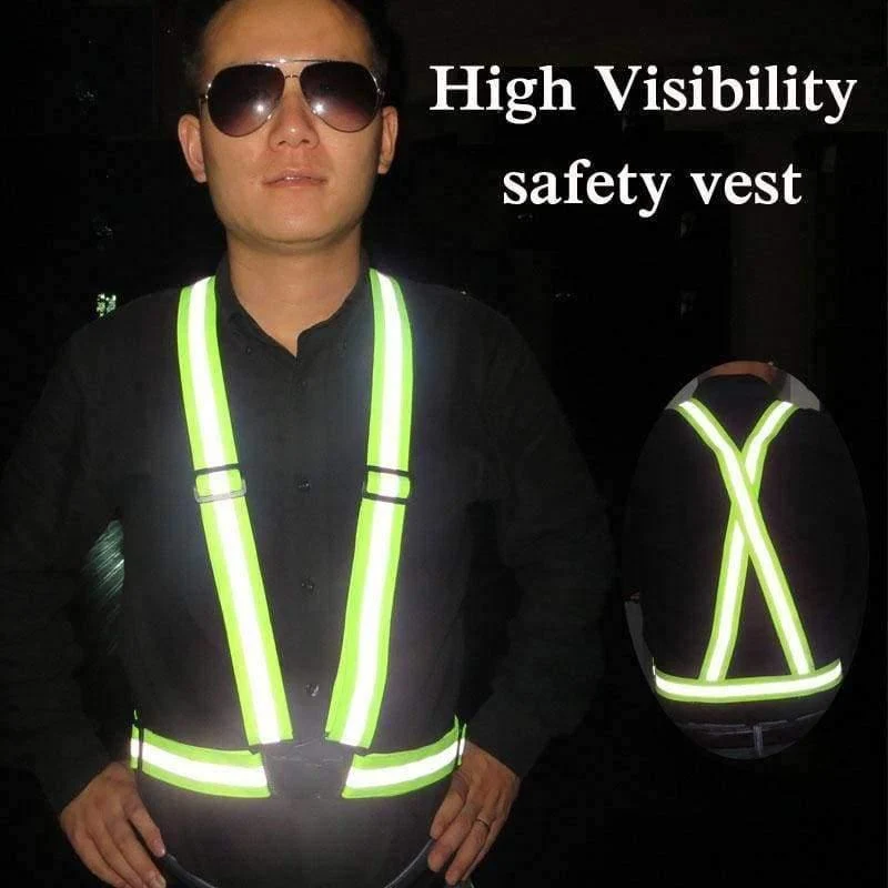 Reflektierende Warnwestenstreifen für den Baustellenverkehr Sichtbarkeit im Lager Sicherheitsjacke Reflektierende Streifen Arbeitskleidung Uniformen