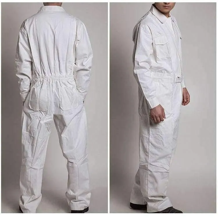 Herren-Arbeitsoverall, langärmelig, Arbeitsoverall, bequeme Baumwolle, Arbeitskleidung, Arbeitskleidung, Mechaniker, Autoreparatur, Übergröße M-4XL