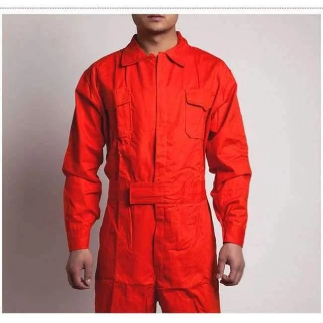Herren-Arbeitsoverall, langärmelig, Arbeitsoverall, bequeme Baumwolle, Arbeitskleidung, Arbeitskleidung, Mechaniker, Autoreparatur, Übergröße M-4XL