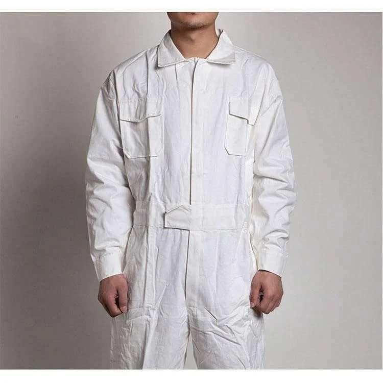 Herren-Arbeitsoverall, langärmelig, Arbeitsoverall, bequeme Baumwolle, Arbeitskleidung, Arbeitskleidung, Mechaniker, Autoreparatur, Übergröße M-4XL