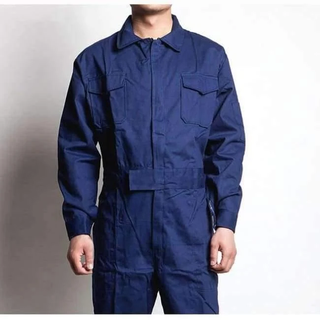 Herren-Arbeitsoverall, langärmelig, Arbeitsoverall, bequeme Baumwolle, Arbeitskleidung, Arbeitskleidung, Mechaniker, Autoreparatur, Übergröße M-4XL
