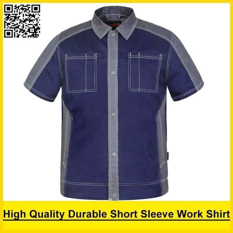Herren Kurzarm Polo-Shirt Hochwertige Arbeitskleidung Hemd Arbeitshemd Ingenieur Uniform Jacke Mechaniker Polo-Shirt