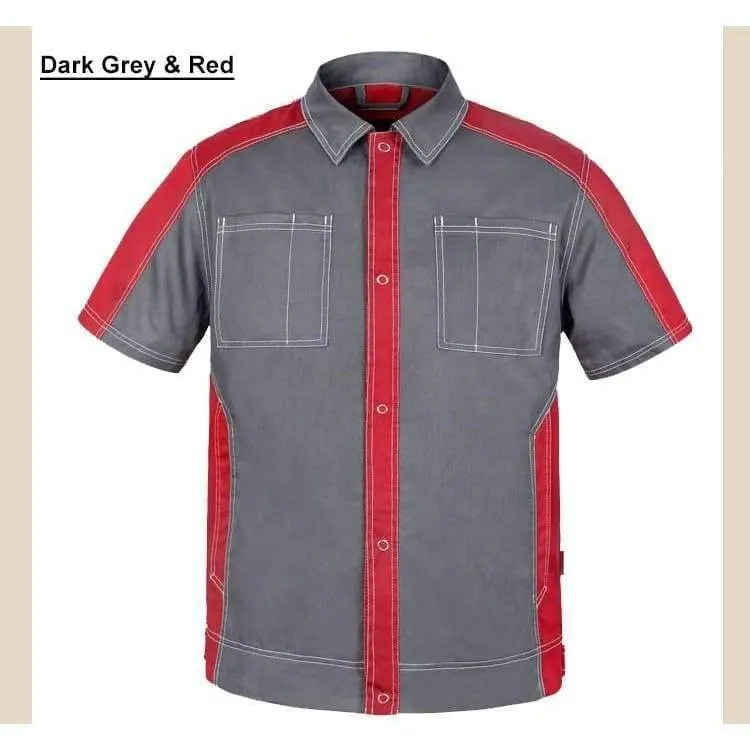 Herren Kurzarm Polo-Shirt Hochwertige Arbeitskleidung Hemd Arbeitshemd Ingenieur Uniform Jacke Mechaniker Polo-Shirt