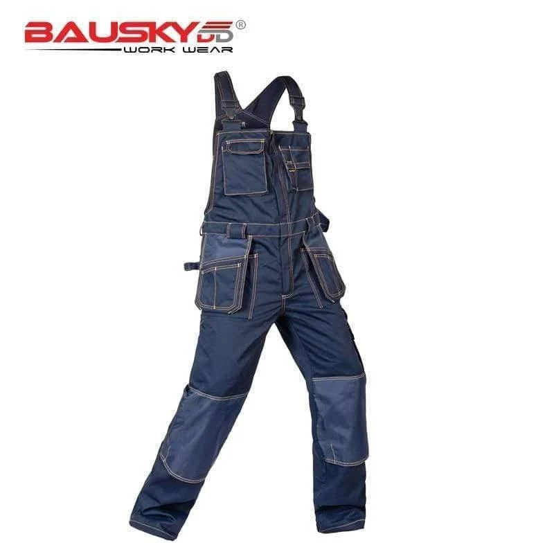 Männer Frauen Arbeitsoveralls Multifunktionale Taschen Mechaniker Strap Overalls Hosen Hochwertige Arbeitskleidung Uniformen