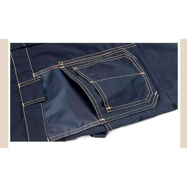 Männer Frauen Arbeitsoveralls Multifunktionale Taschen Mechaniker Strap Overalls Hosen Hochwertige Arbeitskleidung Uniformen