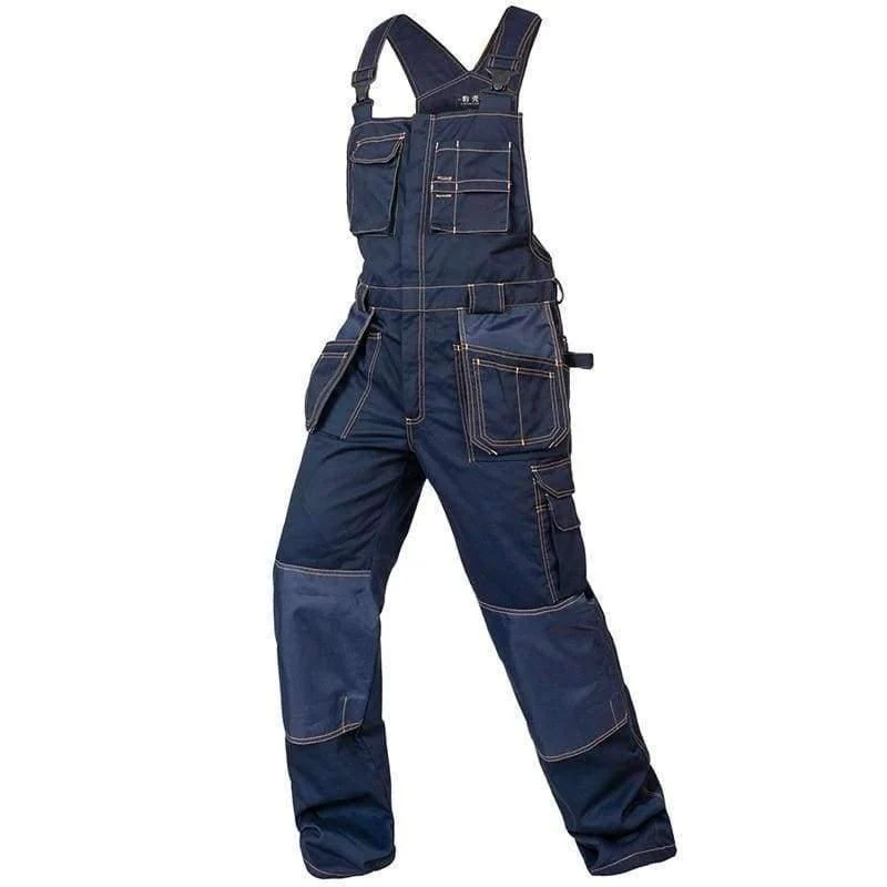 Männer Frauen Arbeitsoveralls Multifunktionale Taschen Mechaniker Strap Overalls Hosen Hochwertige Arbeitskleidung Uniformen