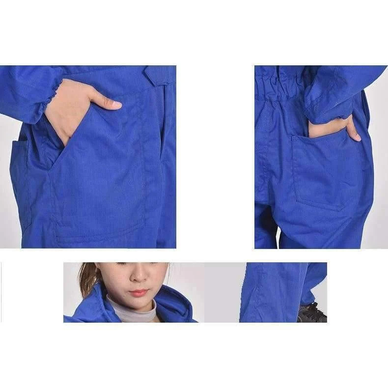 Männer Frauen Overalls Langarm Mit Kapuze Reflektierende Streifen Overalls Auto Reparatur Technik Spray Farbe Arbeitskleidung Arbeits Uniformen