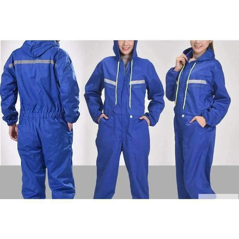 Männer Frauen Overalls Langarm Mit Kapuze Reflektierende Streifen Overalls Auto Reparatur Technik Spray Farbe Arbeitskleidung Arbeits Uniformen