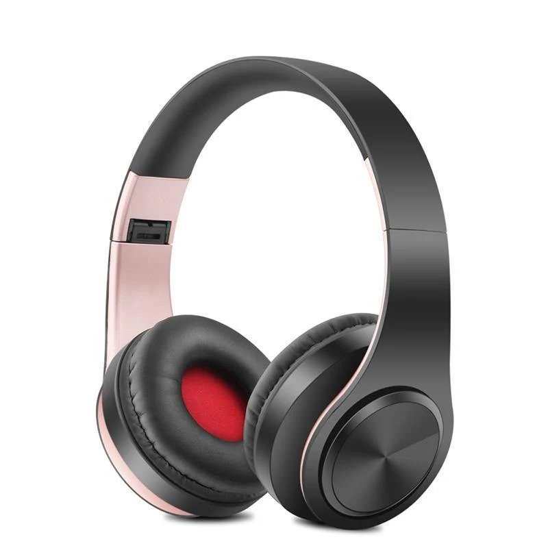 Drahtlose Kopfhörer Bluetooth Stereo Faltbarer Kopfhörer Audio Mp3 Einstellbare Kopfhörer mit Mikrofon für Musik