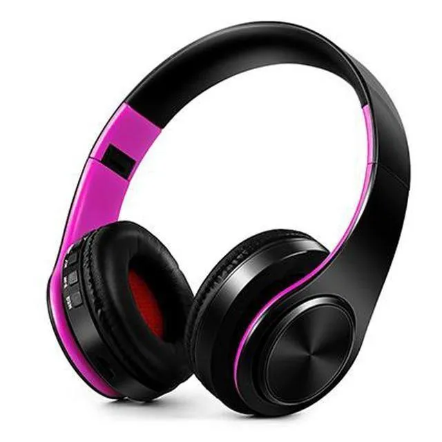 Drahtlose Kopfhörer Bluetooth Stereo Faltbarer Kopfhörer Audio Mp3 Einstellbare Kopfhörer mit Mikrofon für Musik