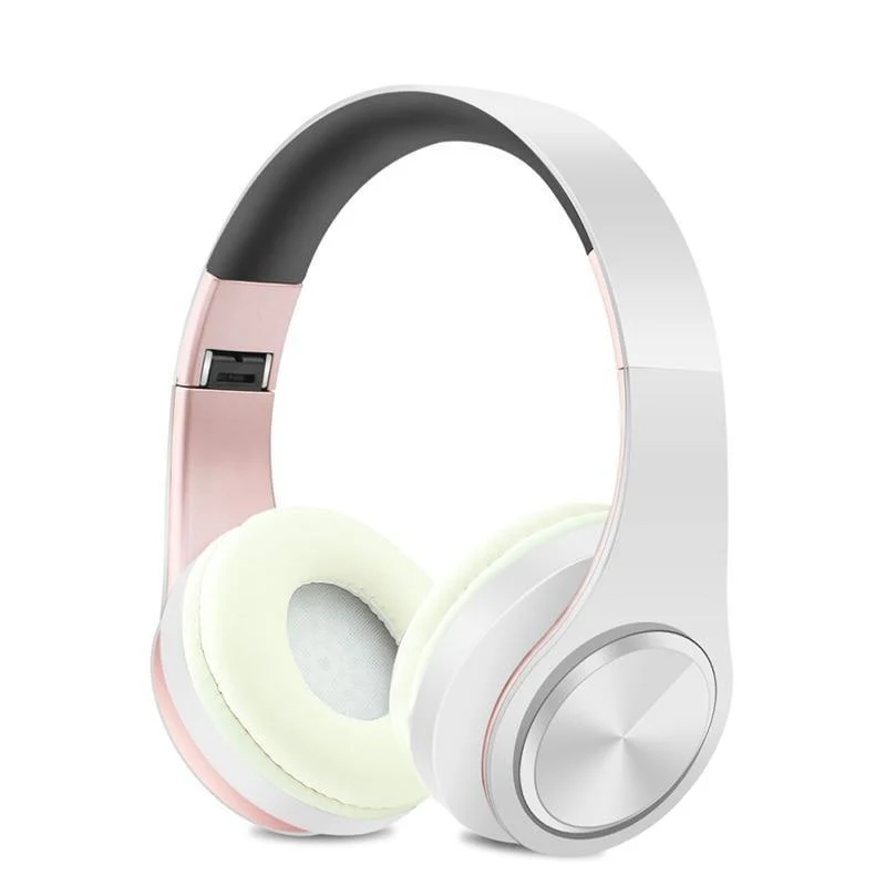 Drahtlose Kopfhörer Bluetooth Stereo Faltbarer Kopfhörer Audio Mp3 Einstellbare Kopfhörer mit Mikrofon für Musik