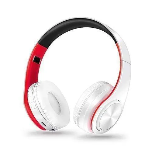 Drahtlose Kopfhörer Bluetooth Stereo Faltbarer Kopfhörer Audio Mp3 Einstellbare Kopfhörer mit Mikrofon für Musik