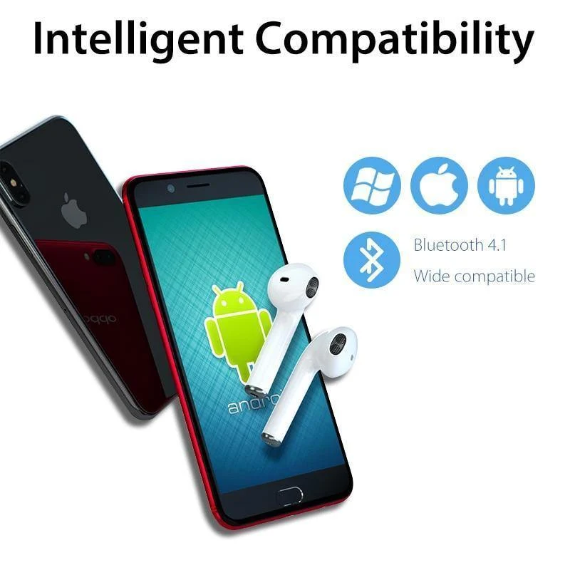 Bluetooth Kopfhörer Kopfhörer Stereo TWS Wireless Headset Telefon Ladegerät im Ohr Air Pods Ohrhörer für Apple iPhone