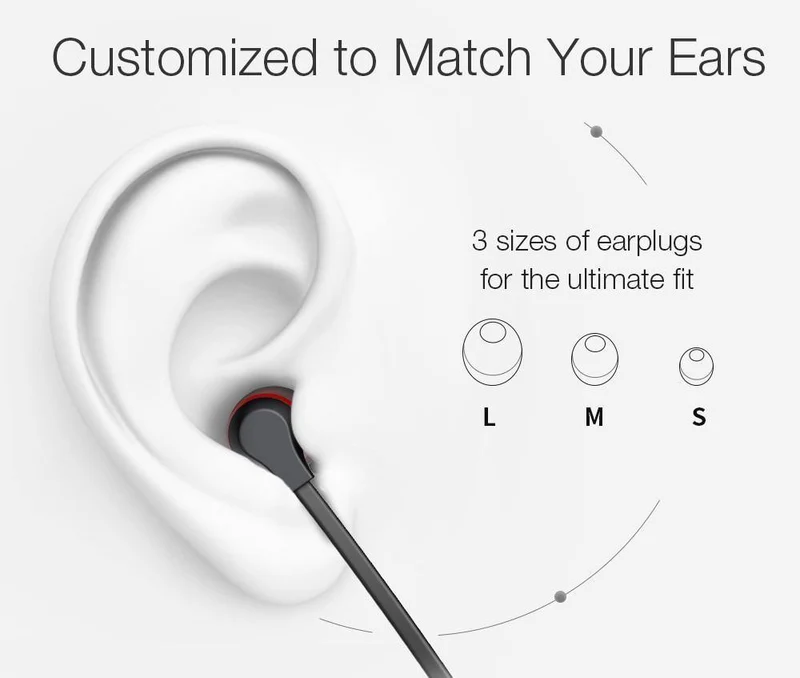 HD Sound Wireless Kopfhörer Bluetooth Kopfhörer Sport Magnetic Bass Nackenbügel Sweatproof in Kopfhörer Stereo Headset