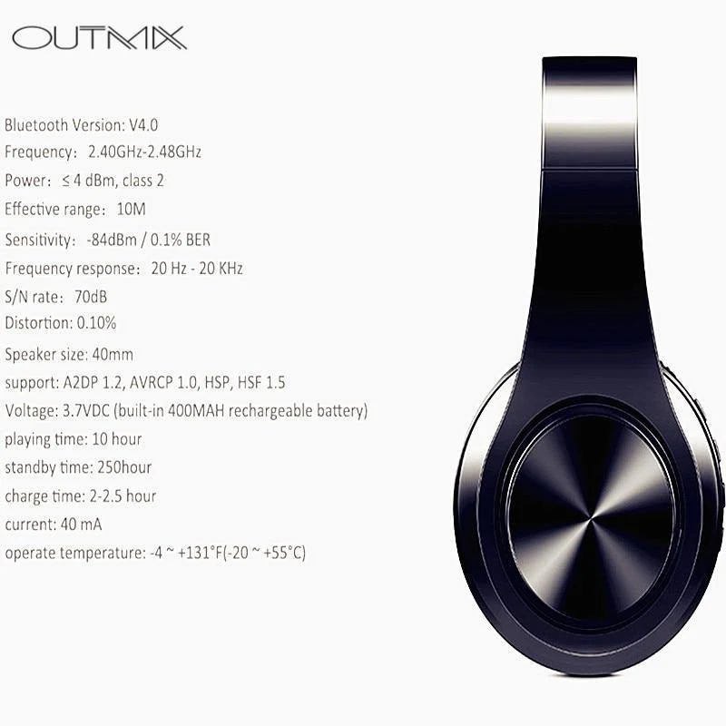 Drahtlose Kopfhörer Bluetooth Headset Faltbare Kopfhörer Einstellbar Ohrhörer Mit Mikrofon Für PC handy Mp3 SD