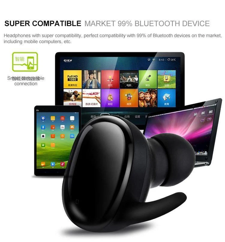 Drahtlose Mini Bluetooth Kopfhörer Für Xiaomi Huawei Mobile Stereo Ohrhörer Sport Ohr Telefon Mit Mic Tragbare Lade Box