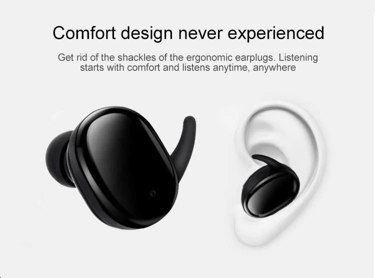 Drahtlose Mini Bluetooth Kopfhörer Für Xiaomi Huawei Mobile Stereo Ohrhörer Sport Ohr Telefon Mit Mic Tragbare Lade Box