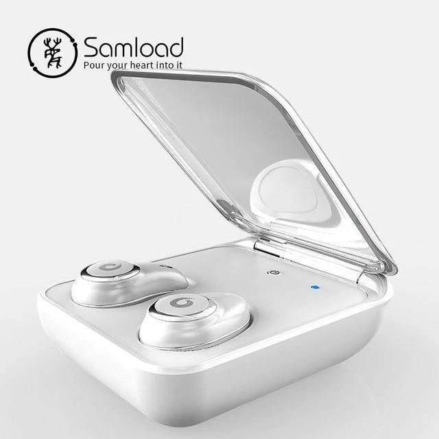 Bluetooth 5.0 Kopfhörer True Wireless EarBuds IPX7 Wasserdichtes Stereo-Headset 2000mAh Power Bank Telefonladung für iPhone 6s 7 Sony