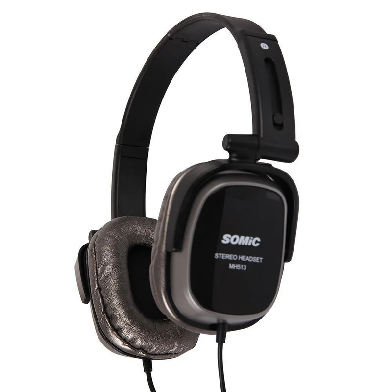 Tragbares zusammenklappbares Headset mit Kopfbügel, kabelgebundene Kopfhörer mit Mikrofon, Sprachsteuerung, 3.5-mm-Stecker für Telefon MID