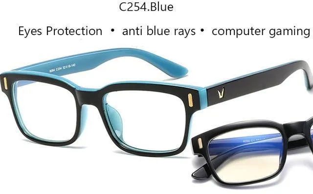 Anti Blue Rays Computer Brille Männer Blue Light Gaming Brille Schutz Myopie