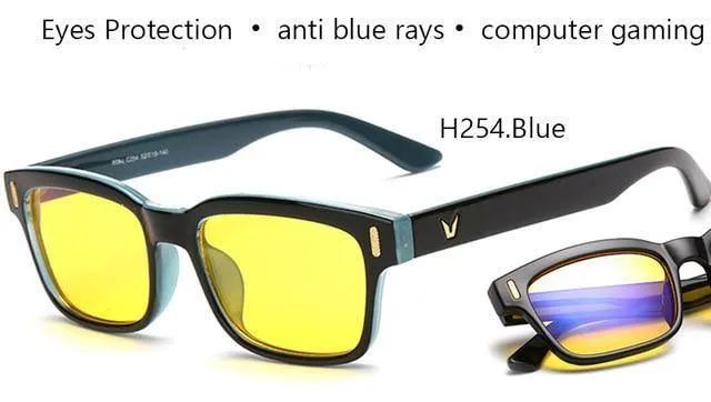 Anti Blue Rays Computer Brille Männer Blue Light Gaming Brille Schutz Myopie